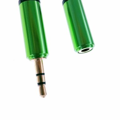Cablu Jack-Jack, T-M 100 cm, textil tip siret green