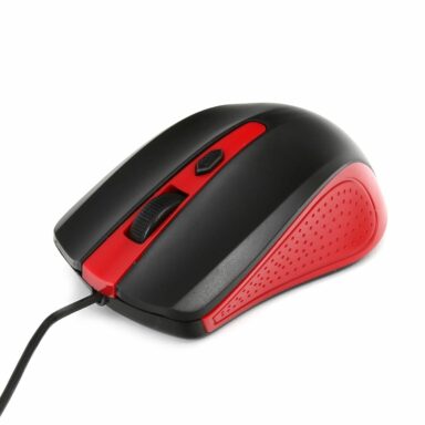 Mouse USB, Omega 41790 OM-05 3D, 800 – 1600 dpi, 105x67x38mm, cablu 110 cm, negru cu rosu
