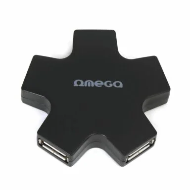 OMEGA USB 2.0 HUB 4 PORT STAR BLACK
