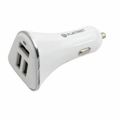 PLATINET CAR CHARGER 3XUSB 5.2A + microUSB cable 1m white