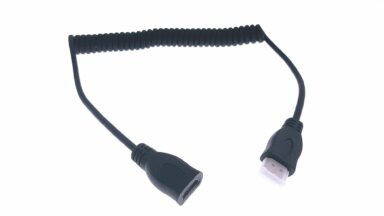 Cablu HDMI , HDMI M la HDMI F spiralat de la 60 cm la 120cm