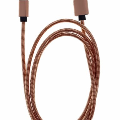 Cablu Omega Type C – USB metal, 1.8A, 1 m, roz-auriu