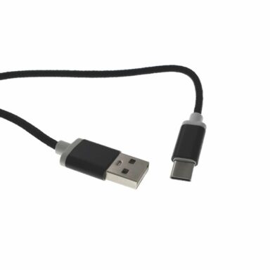 Cablu USB 2.0 la USB tip C, invelis textil,140cm,negru,CTTC01B