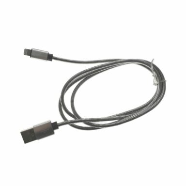 Cablu Omega lightning -USB metal, 1.8A, 1 m, argintiu