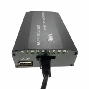 Incarcator universal la retea si auto , 100W 12-24V, cu port USB 5V 1A si 8 conectori