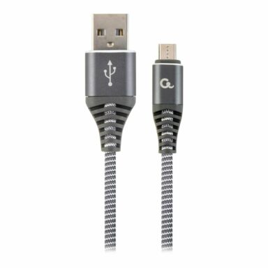 GEMBIRD Premium Micro-USB Incarcare si Date, 1m, grey/white