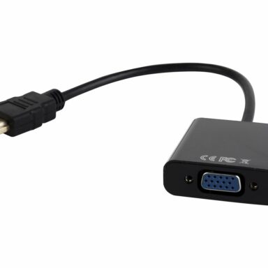 GEMBIRD A-HDMI-VGA-03 adapter HDMI-A M ->VGA F + audio on cable black