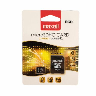 Card Maxell microSDHC 8 Gb clasa 10 cu adaptor X-SERIES