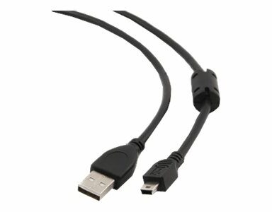 GEMBIRD USB 2.0 A- MINI 5PM 1.8m cable with ferrite core