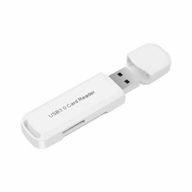 Cititor USB 3.0 pentru carduri SDXC si microSDXC , scriere, stocare si transfer date, cu capac, alb