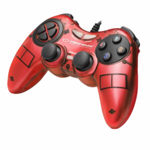 Controller Esperanza EGG105R Fighter, cu vibratii, gamepad PC , rosu