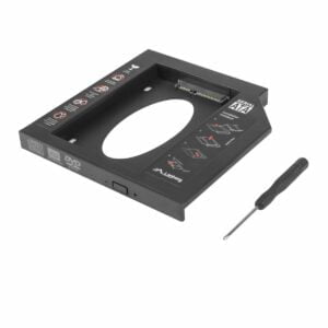 Adaptor HDD / SSD 2.5'' SATA III, pentru inlocuire unitate optica 12.7 mm, Lanberg 41553, cu accesorii