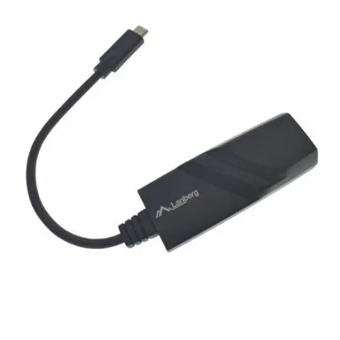 Adaptor LAN Gigabit Lanberg 41871, USB 3.1 tip C la RJ45 ethernet 1000Mbps