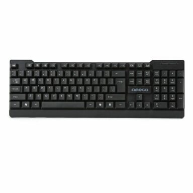 Tastatura cu cablu USB , Omega OK-35B, 104 taste cu profil inalt, US, neagra