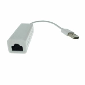 Placa de retea, USB 2.0 tata la RJ-45 mama, adaptor LAN Ethernet, internet 10/100 Mbps, alb