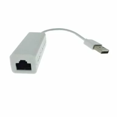 Placa de retea, USB 2.0 tata la RJ-45 mama, adaptor LAN Ethernet, internet 10/100 Mbps, alb