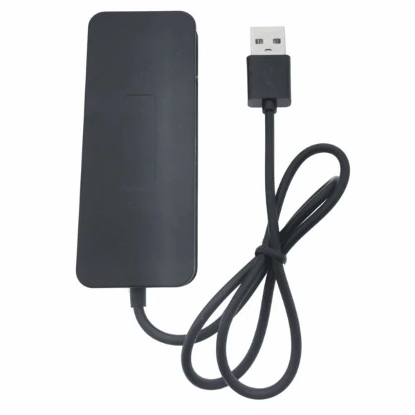 Hub USB si placa de sunet, 2in1, interfata USB 2.0, 3 porturi USB, iesire 3 x jack 3.5mm mama, indicator Led, cu cablu 45 cm, negru - imagine 2