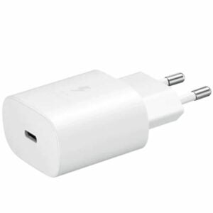 Incarcator la retea cu port USB tip C, Samsung EP-TA800EWE Super Fast Charging, 5V 3A, maxim 25W, alb