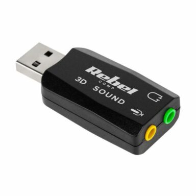 Placa de sunet 5.1, conectare USB, Rebel 3D, cu intrare microfon, iesire sunet, 2 x jack 3.5mm