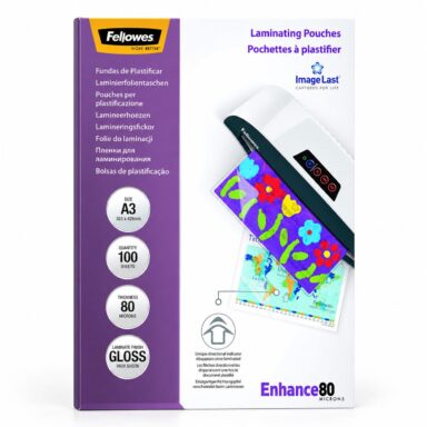 Folie laminat Fellowes A3 80 microni 100 bucati/top