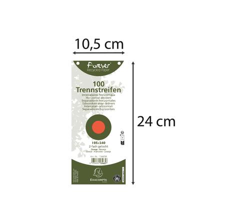 100 Benzi de documentare Forevel 105X240 - Portocaliu - imagine 4