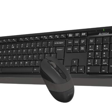 Tastatura si mouse wireless A4TECH Fstyler FG1010 – Grey