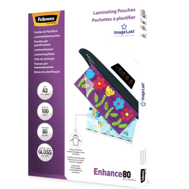 Folie laminat Fellowes A4 80 microni 100 bucati/top
