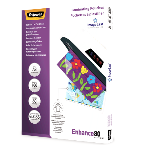 Folie laminat Fellowes A4 80 microni 100 bucati/top