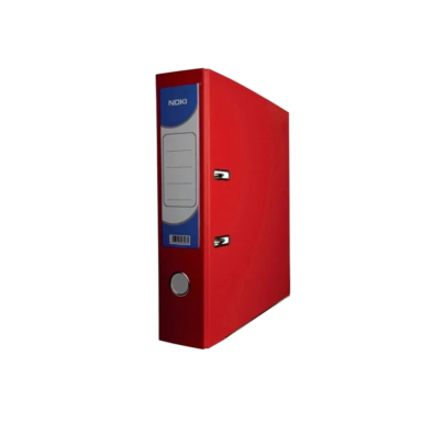 Biblioraft Noki A4 75mm PP/Carton rosu
